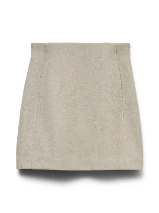 VERO MODA - VMFORTUNEALLISON HW SHORT SKIRT GA NOOS Silver Mink - Gr. - M