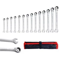 CCLIFE Gabel- und Ringschlüssel CCLIFE Ratschenschluessel Satz Ringratschenschluessel Werkzeug Set (14 St)