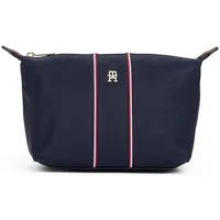 Tommy Hilfiger Kosmetiktasche TH ICON WASHBAG NYLON CORP, Reise, Unisex Kulturbeutel mit Kontrastbesätzen in Tommy Farben