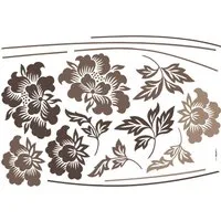 Komar Wandtattoo Grace - Größe 100 x 70 cm (6 St), selbstklebend, Wandsticker