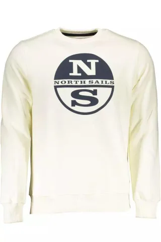 Crew-Neck Sweatshirt Ns23mcrewsweatoffwhite