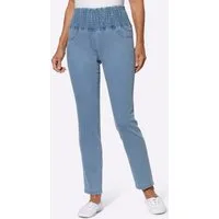 Sieh an! Bequeme Jeans Schlupfjeans leicht vertieft