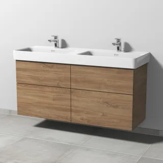 Sanipa 3way Waschtischunterbau zu Laufen Pro S Waschtisch mit 4 Auszügen, Eiche-Kansas SM77159
