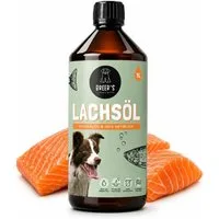 Breers Pet Food Lachsöl 1 Liter Lachs, Snack für: Hunde, Lachsöl für Hunde 1 l, Omega-3-Futteröl für Haut und Fell