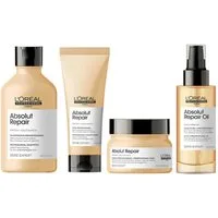 L'Oreal Deutschland Haarpflege-Set L'Oreal Professionnel Absolut Repair Set Shampoo, Conditioner, Maske &, 4-tlg., reichhaltig