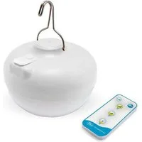 Licht-Erlebnisse Gartenleuchte CHERRY, LED fest integriert, Warmweiß, LED USB Akku Haken Magnet Ø 11 cm 2700 K Dimmer Fernbedienung IP54