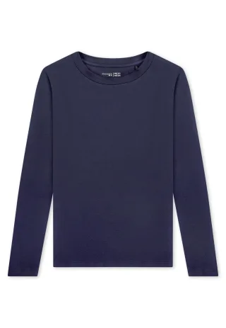 SCHIESSER - Shirt langarm Rundhals deep blue - Gr. - 36