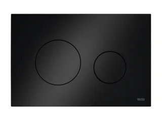 Tece loop WC-Betätigungsplatte Kunststoff für Zweimengentechnik, Schwarz glzd., 9240924 9240924