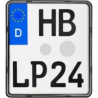 L & P Car Design Kennzeichenhalter für Motorrad 180x200mm Nummernschildhalter Kennzeichenhalter rahmenlos, (1 Stück)