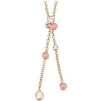 Esprit Collier Halskette Damen 925er Sterling-Silber Zirkonia 42cm ESNL93189B420