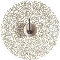Chilewich Platzset Pressed Vinyl Petal Round Champagne, (1-St)