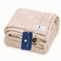 Babydecke Babydecke Musselin Kuscheldecke Puckdecke Baby & Neugeborene, Nordic Coast Company, Sommerdecke, Puck-u. Stilltuch, Einschlagdecke, Baumwolle atmungsaktiv