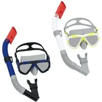 Bestway Schnorchel Dominator™ II (Set, 1 St., Verstellbares, zweigeteiltes Kopfband), 100% latexfrei