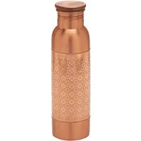 NKlaus Trinkflasche Mosaik Kupfer Trinkflasche 900ml - Handgefertigt, Ayurvedisch Design N