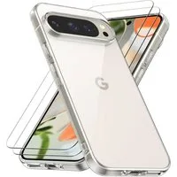 SmartUP Smartphone-Hülle 2X Schutzglas für Google Pixel 9 Pro XL Panzerfolie Display Screen 9H 6,8-Zoll, kompletter Rundumschutz