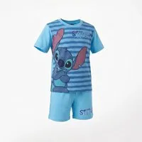 Disney Schlafanzug Disney Stitch Jungen Schlafanzug Pyjama Shirt Shorts (1 tlg) Gr. 98 bis 128 - 100% Baumwolle