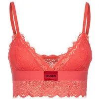 HUGO Bügelloser BH TRIANGLE RL LACE mit Hugo-Label am Bund
