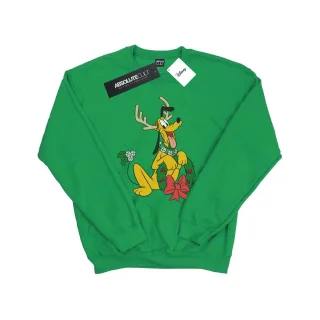 Disney - "Pluto Christmas Reindeer" Sweatshirt für Herren (Irisch-Grün)