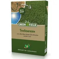 Greenfield Rasensamen Trockenrasen, Mantelsaat Vital, 1 kg Rasensamen für trockene Böden, 1 kg