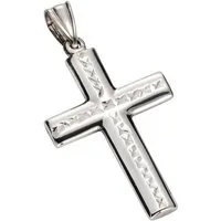 Vivance Kettenanhänger 925 Silber rhodiniert Kreuz