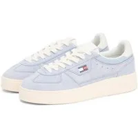 Tommy Jeans THE GREENWICH EDGE MAX SUEDE Plateausneaker Freizeitschuh, Halbschuh, Schnürschuh mit seitlicher Logoflagge