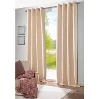 DecoHome24 Gardine Brillant (2 St), Ösen, blickdicht, blickdicht