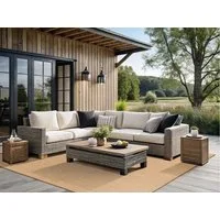 Dekowe Teppich Naturino Rips, rechteckig, Höhe: 7 mm, Flachgewebe, Sisal-Optik, mit Bordüre, In- und Outdoor geeignet