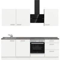 nobilia® Küchenzeile "Touch II", NEU: individuell anpassbar mit gratis Profi-Beratung, vormontiert, Breite 240 cm, Ausrichtung wählbar, wahlw. mit E-Geräten