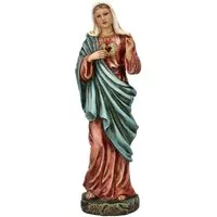 Figuren Shop GmbH Dekofigur Heiligenfigur - Gesegnetes Herz Mariä - christliche Figur Kirchen Deko