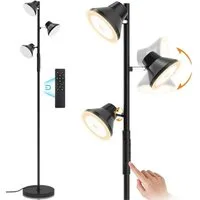 Novostella LED Stehlampe 36W 3 Köpfen LED Stehleuchte Sofalamp 1,75m Stehlampe, LED fest integriert, Tageslichtweiß, Warmweiß, LED Stehlampe