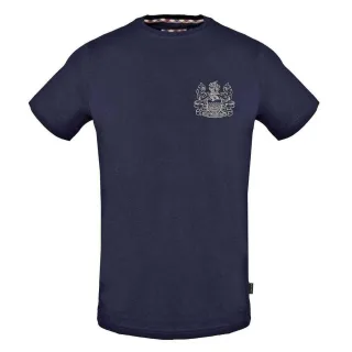Aquascutum - "Aldis" T-Shirt für Herren, Logo (Dunkles Marineblau)
