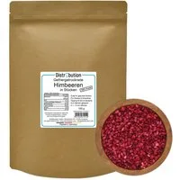 DistrEbution Trockenfrüchte Himbeeren Gefriergetrocknete Stücke, Ohne Zuckerzusatz, 100 g, Ohne Zuckerzusatz, künstliche Aromen oder Konservierungsstoffe