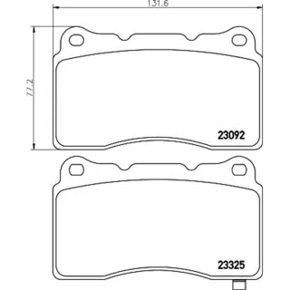 Hella Bremsbel?ge vorne Honda Mitsubishi Subaru Toyota