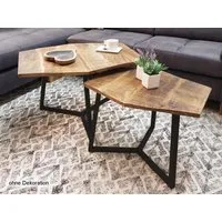 soma Couchtisch Soma Couchtisch Set 2 Stück Wohnzimmer Tisch Satzt