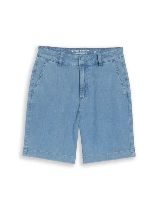 Tom Tailor - TTMADINA Bermuda Jeans Shorts clean bleached blue denim - Gr. - 27