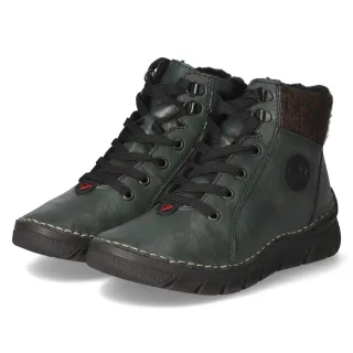 Rieker Schnürboots  Grün - Gr. 36 -  Textil