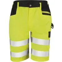 Result Arbeitsshorts Warnschutz Shorts mit Reflex & Cargo-Taschen