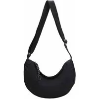 ITALYSHOP24 Schultertasche Damen Tasche MOON Bodybag Brusttasche CrossBody UNISEX Nylon, HERREN Hobo Bag Runde Umhängetasche Hüfttasche Crossover Reise modern