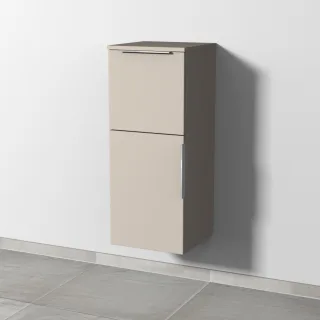 Sanipa 3way Mittelschrank mit 1 Tür und 1 Auszug, Kaschmir-Matt, UP1261U UP1261U