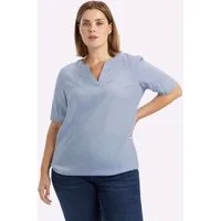 Sheego Klassische Bluse Kurzarmbluse Kurzarm