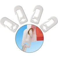 PHENO FLAGS Flagge Karabiner-Flaggenhaken - einfache Befestigung am Fahnenmast für Fahnen, 10er Set