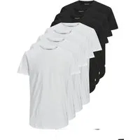 Jack & Jones Rundhalsshirt JJENOA TEE SS CREW NECK 7PK MP NOOS (Packung, 7-tlg)