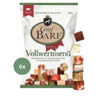 Graf Barf Vollwertmenü Rind 6x2,5kg