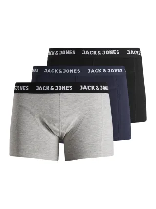 JACK&JONES - JACANTHONY TRUNKS 3 PACK NOOS black - Gr. - XL
