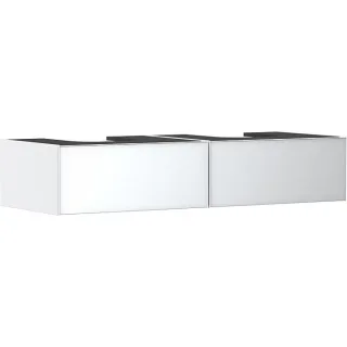 hansgrohe Xevolos E Waschtischunterschrank 54316320 1370x550x275mm, 2 Schubladen, mattweiß, weiß metallic