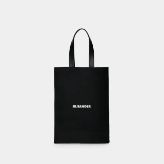 Buchhandtasche - Jil Sander - Baumwolle - Schwarz