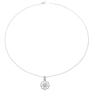 Orphelia Damen-Kette aus 925er Sterlingsilber mit Anhänger – Silber ZH-6017