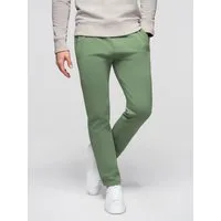 OMBRE Sweatpants Herren Jogginghose Slim Fit Baumwolle Basic Grün M (kein Set, 1-tlg) weiche Baumwolle, leicht taillierter Schnitt