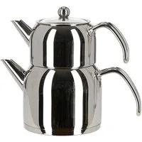 Almina Teekanne Edelstahl Teekocher Wasser/Tee-Kessel Wasserkessel 3L, Teekessel 1,5L