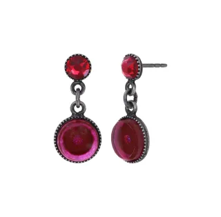 konplott - Ohrstecker - Love, Hope and Destiny pink/rot